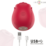 Auflegevibrator Camellia mit Druckwellen Bordeaux – Ansicht 5