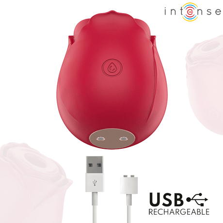 Auflegevibrator Camellia mit Druckwellen Bordeaux