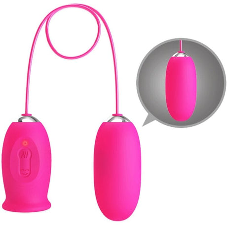 Auflegevibrator Daisy Vibrierendes Ei + Klitoris Stimulierende Zunge Rosa
