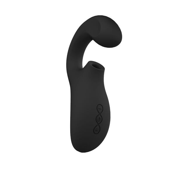 Auflegevibrator Enigma mit Doppel-Stimulation und Saugfunktion Schwarz – Ansicht 6