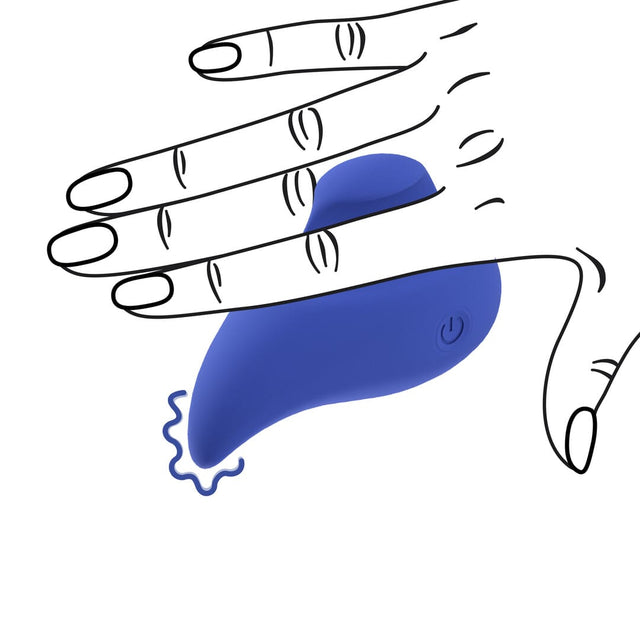 Auflegevibrator Ergo Grip Blau 7,5 x 4,8 cm