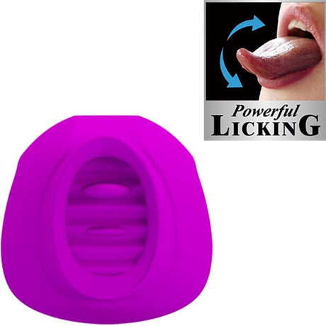 Auflegevibrator Estelle Zungen-Klitoris-Stimulator 12 Vibrationen Lila