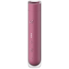 Auflegevibrator First Kiss Wave Klitoris-Stimulator Granat