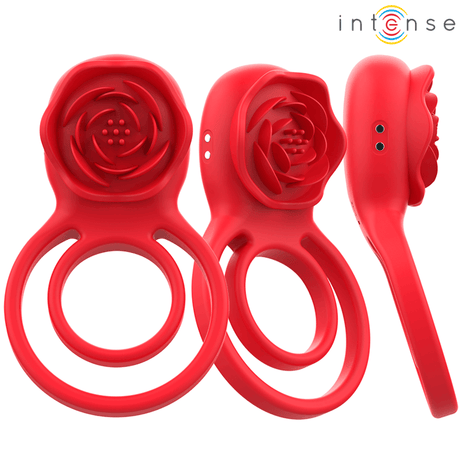Auflegevibrator Gail Stimulator Rose 10 Vibrationen Rot Fernbedienung