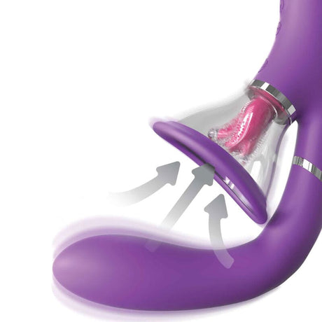 Auflegevibrator Gleichzeitiger g-Punkt- und Klitoris-Stimulator 15,2 x 3,1 cm