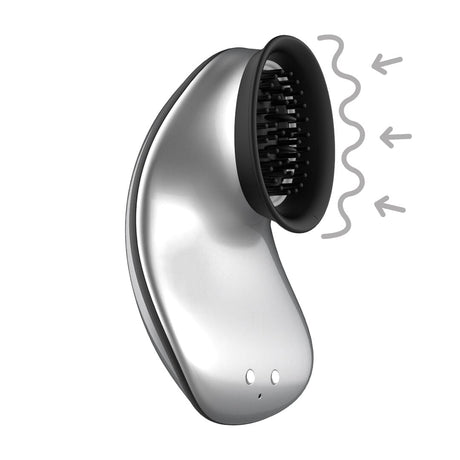 Auflegevibrator Innovation Twitch freihändig Silber 10,5 x 4,5 cm
