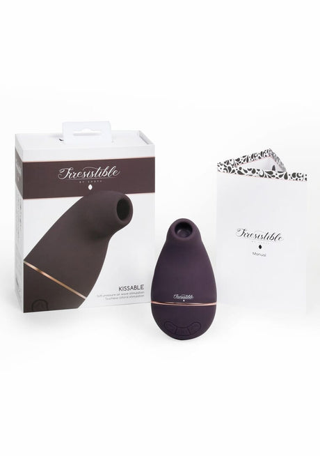 Auflegevibrator Irresistible Kissable mit Saugfunktion Lila 11 x 2 cm – Ansicht 4
