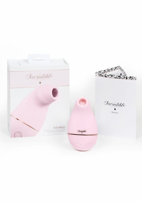 Auflegevibrator Irresistible Kissable mit Saugfunktion Pink 11 x 2 cm – Ansicht 4