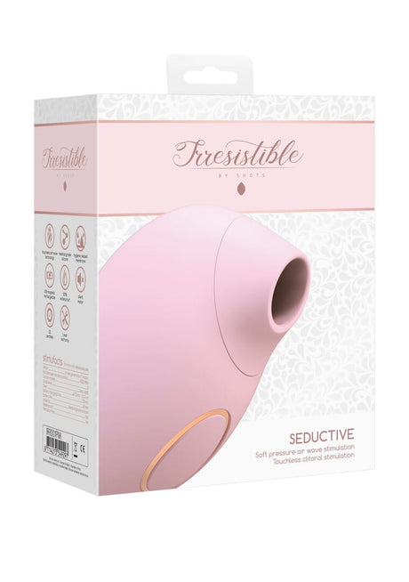 Auflegevibrator Irresistible Seductive mit Druckwellen Pink 8,8 x 2,5 cm – Ansicht 2