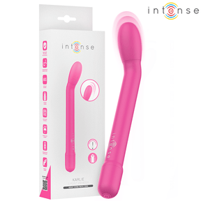 Auflegevibrator Karlie wiederaufladbarer g-Spot-Stimulator Rosa 19 x 2,2 cm