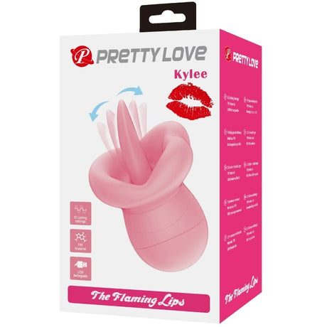 Auflegevibrator Kylee Zungen-Klitoris-Stimulator 10 Vibrationen Nude Pink 11,6 x 7,2 cm