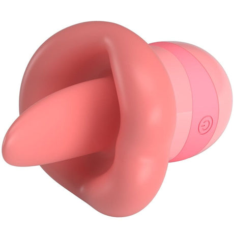 Auflegevibrator Kylee Zungen-Klitoris-Stimulator 10 Vibrationen Nude Pink 11,6 x 7,2 cm