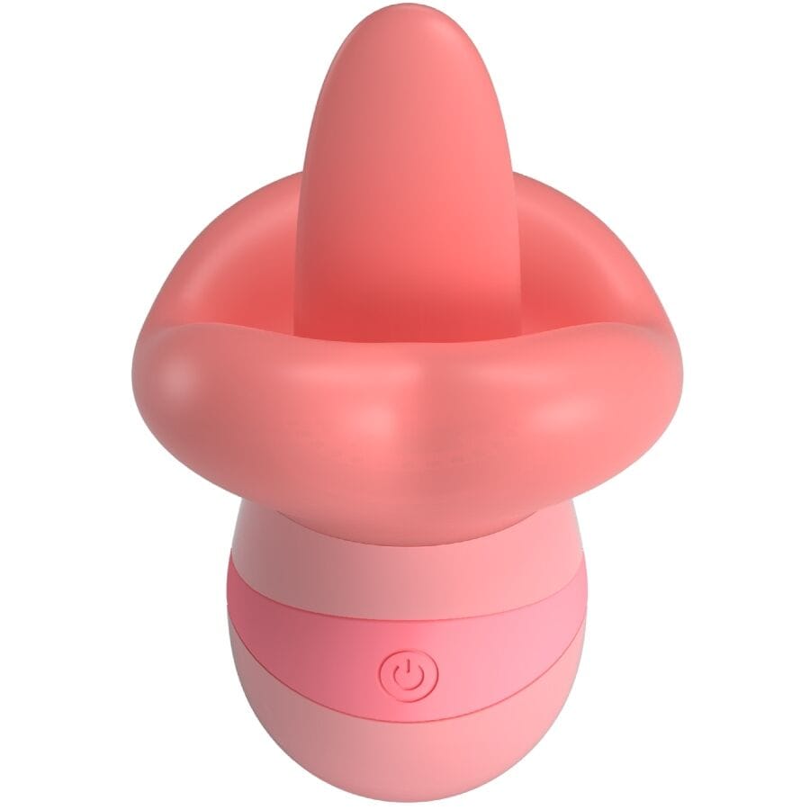 Auflegevibrator Kylee Zungen-Klitoris-Stimulator 10 Vibrationen Nude Pink 11,6 x 7,2 cm