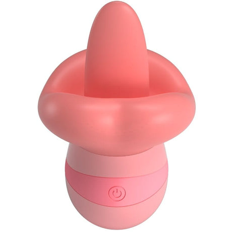 Auflegevibrator Kylee Zungen-Klitoris-Stimulator 10 Vibrationen Nude Pink 11,6 x 7,2 cm
