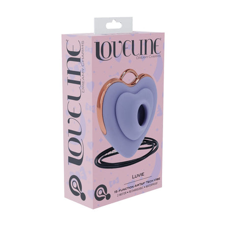 Auflegevibrator Luvie AirTap herzförmig mit Kette 6,5 cm – Ansicht 9
