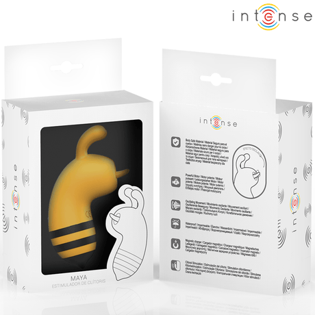 Auflegevibrator Maya Stimulator mit 360º Rotierender Zunge Gelb
