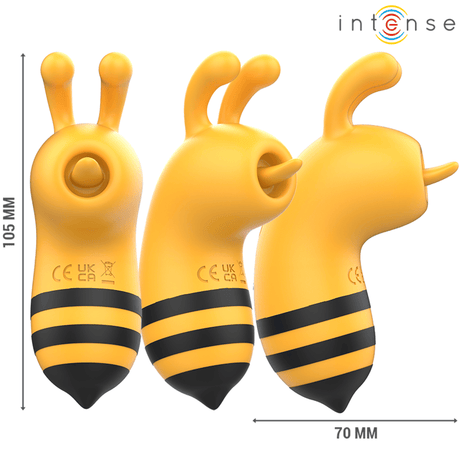 Auflegevibrator Maya Stimulator mit 360º Rotierender Zunge Gelb