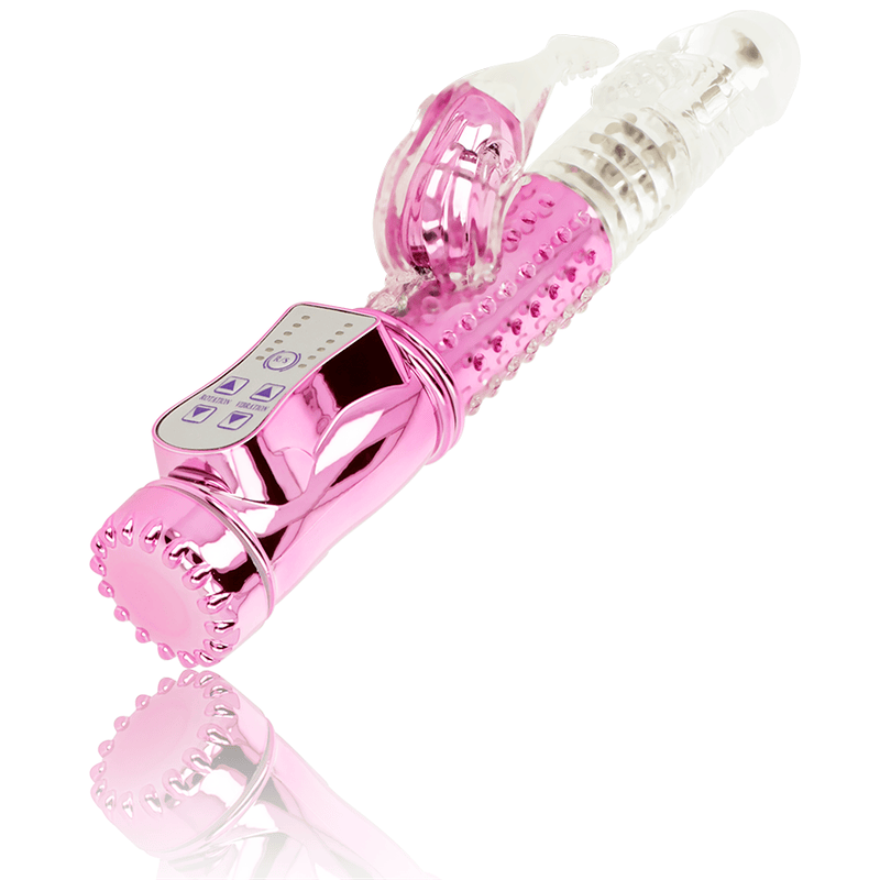 Auflegevibrator mit Rotationsfunktion und Klitoristimulator Türkis 12 x 3,4 cm – Ansicht 3