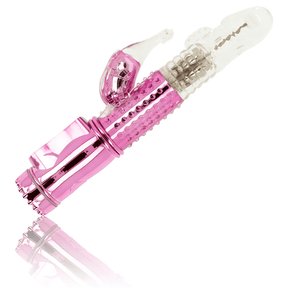 Auflegevibrator mit Rotationsfunktion und Klitoristimulator Türkis 12 x 3,4 cm
