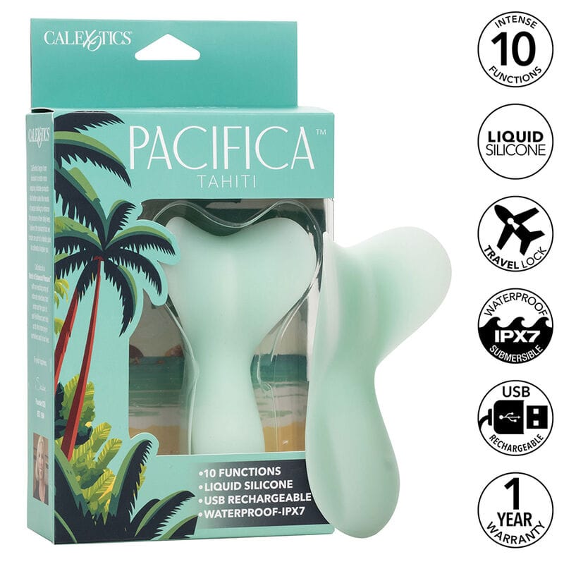 Auflegevibrator Pacifica Tahiti Türkis mit 10 Funktionen