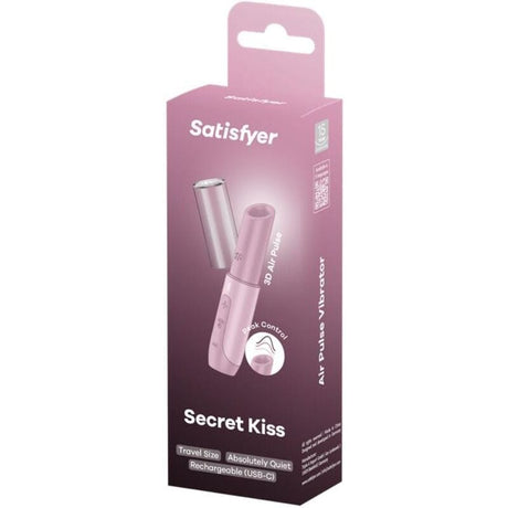 Auflegevibrator Secret Kiss Wave Klitoris-Stimulator Rosa
