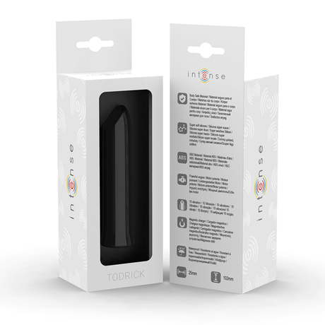 Auflegevibrator Todrick Black Klitorisstimulierende Kugel Lila 10,2 x 2,5 cm