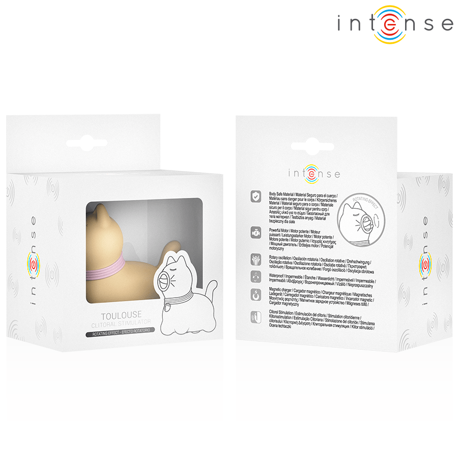 Auflegevibrator Toulouse Stimulator mit 360º Rotierender Zunge Gelb – Ansicht 6