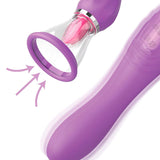 Auflegevibrator Ultimate Pleasure Max mit Saugfunktion und Zunge Lila – Ansicht 3