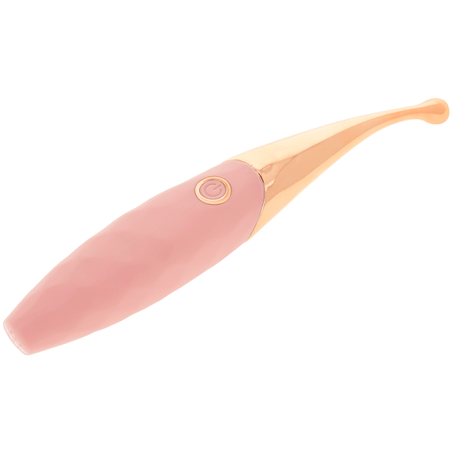 Auflegevibrator wiederaufladbarer Klitoris-Stimulator 36 Modi Roségold 20 x 3,5 cm