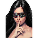 Augenmaske Ouch mit Tattoo-Print Bunt 19,5 cm