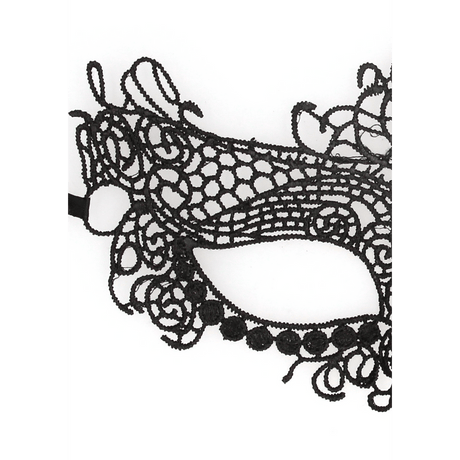 Augenmaske Ouch Black and White Queen aus Spitze 23 cm – Ansicht 6