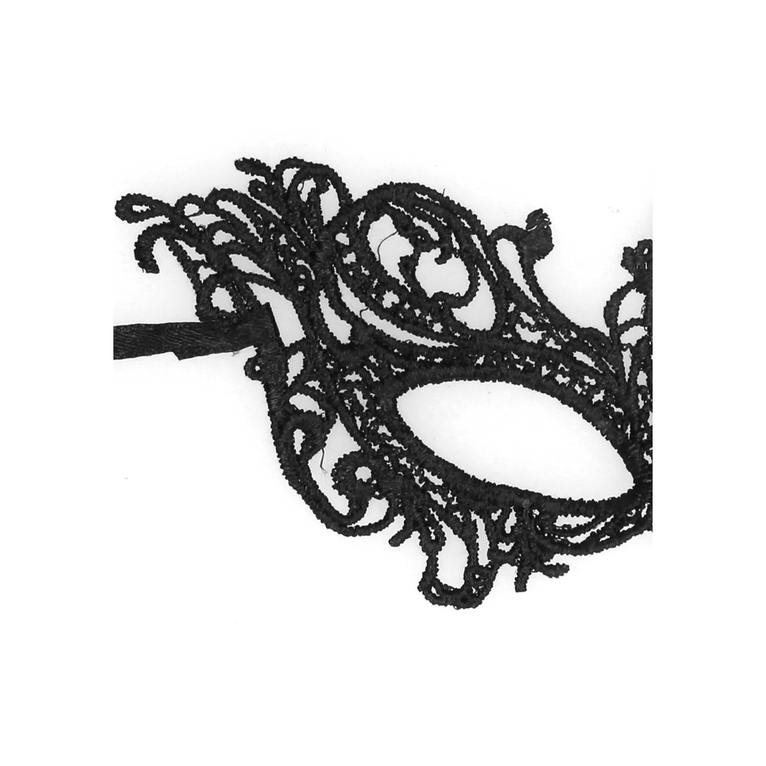 Augenmaske Ouch Black and White Royal aus Spitze 23,5 cm – Ansicht 6