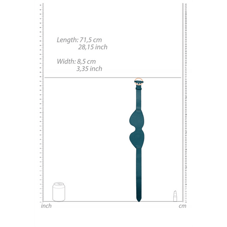 Augenmaske Ouch Luxus aus Kunstleder Grün 71,5 cm – Ansicht 6