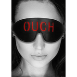 Augenmaske Ouch mit Schriftzug OUCH Schwarz 24,5 cm