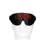 Augenmaske Ouch mit Schriftzug OUCH Schwarz 24,5 cm – Ansicht 4