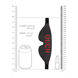 Augenmaske Ouch mit Schriftzug OUCH Schwarz 24,5 cm – Ansicht 7