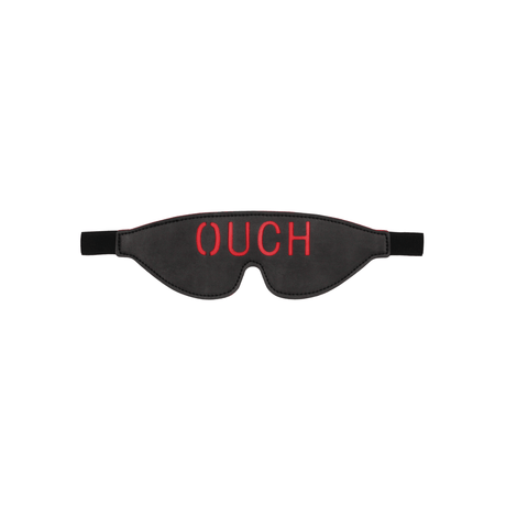 Augenmaske Ouch mit Aufdruck OUCH Schwarz 22,7 cm – Ansicht 6