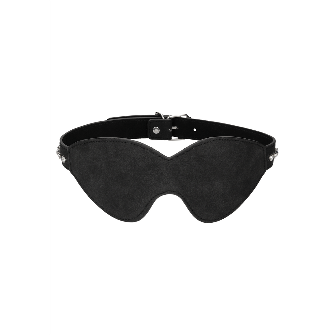 Augenmaske Ouch mit Glassteinen Schwarz 68 cm – Ansicht 4