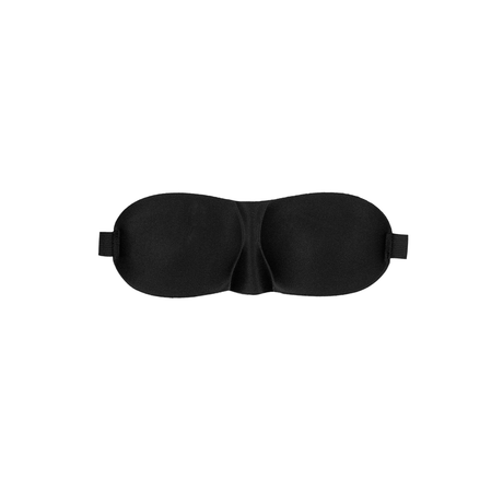 Augenmaske Satin geschwungen Schwarz 23 cm – Ansicht 6