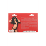 Augenmaske Ouch weich gepolstert Schwarz oder Rot 17,5 cm – Ansicht 8