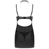 Babydoll Fashion Binella Set Babydoll + Tanga Schwarz