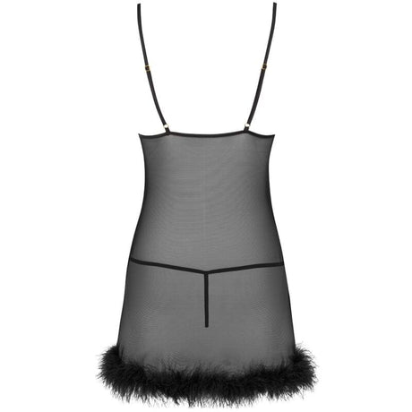 Babydoll Fashion Zerunam Set Babydoll + Schwarzer Tanga