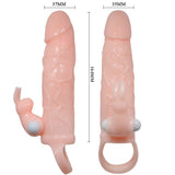 Baile - Brave Man Penisabdeckung mit Kaninchen und Doppelmotor Fleisch 16.5 cm