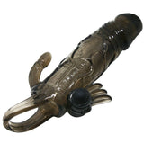 Baile - Brave Man Penishülle mit Klitoris und Analstimulation Doppelte Kugel Schwarz 16.5 cm
