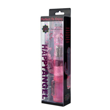 Vibrator Rosa Kaninchen Mini Rotator mit Superstimulator 21,5 x 4 cm.6