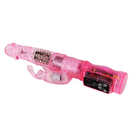 Vibrator Rosa Kaninchen Mini Rotator mit Superstimulator 21,5 x 4 cm.1