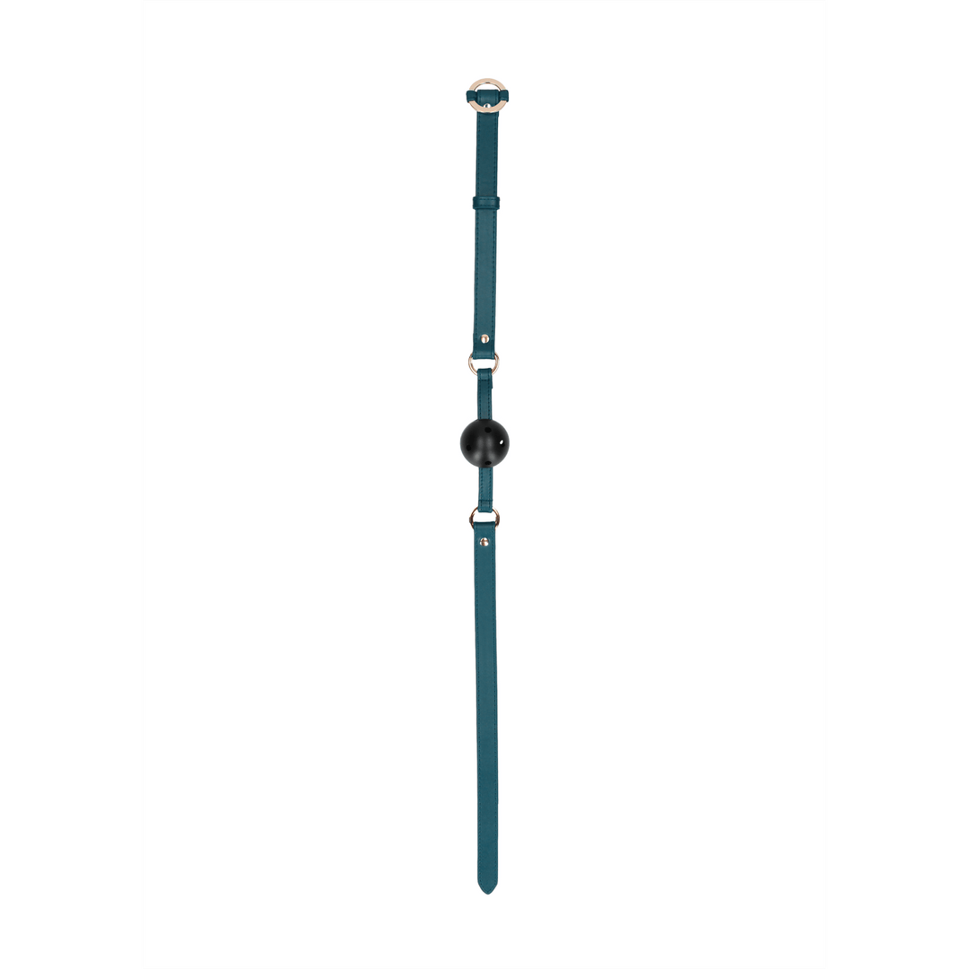 Ballknebel Ouch atmungsaktiv Rot oder Grün 77 cm – Ansicht 11
