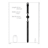 Ballknebel Ouch atmungsaktiv Schwarz oder Rot 62 x Ø 4,4 cm – Ansicht 7
