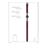Ballknebel Ouch atmungsaktiv Schwarz oder Rot 62 x Ø 4,4 cm – Ansicht 14
