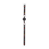 Ballknebel Ouch atmungsaktiv mit Tattoo-Riemen 63 x Ø 4,3 cm – Ansicht 5